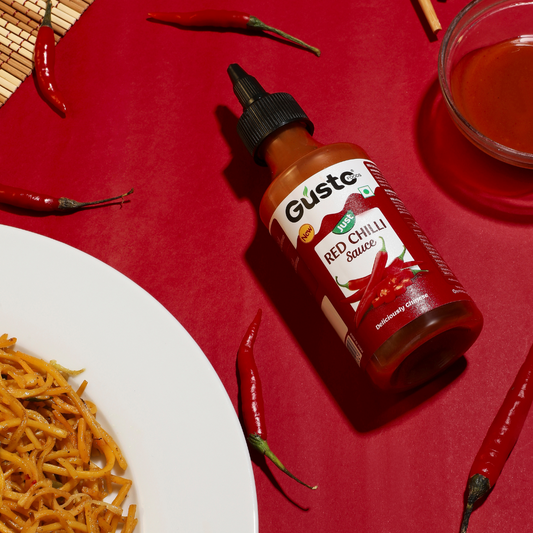 Red Chilli Sauce + Chilli Vinegar + Dark Soya Sauce
